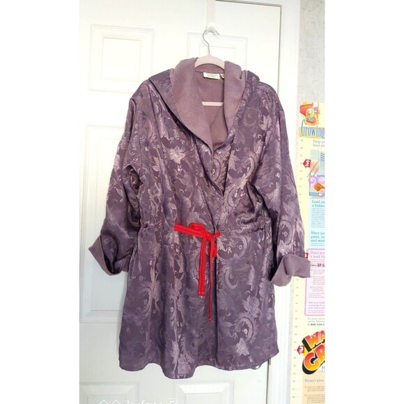 Vintage 80s Victoria's Secret Night Robe M/L Made in Hong Kong - Picture 1 of 11